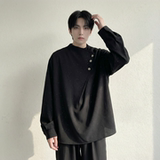 现货新中式痞帅衬衣高级感小香风衬衫微闪潮流痞帅衬衣A903-P68，男装衬衫，星座1017