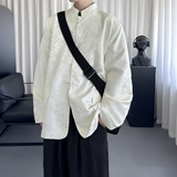 新中式提花盘扣西装外套男春秋中山装风休闲西服Y2012-P98，男装西服，星座1017