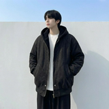 现货加绒加厚外套男潮重磅帆布水洗棉服夹克Y307-P138，男装夹克，星座1017