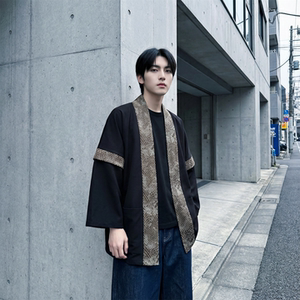 现货 春秋风蟒纹印花拼接男士道袍汉服 D3206-P78，男装民族服装，星座1017