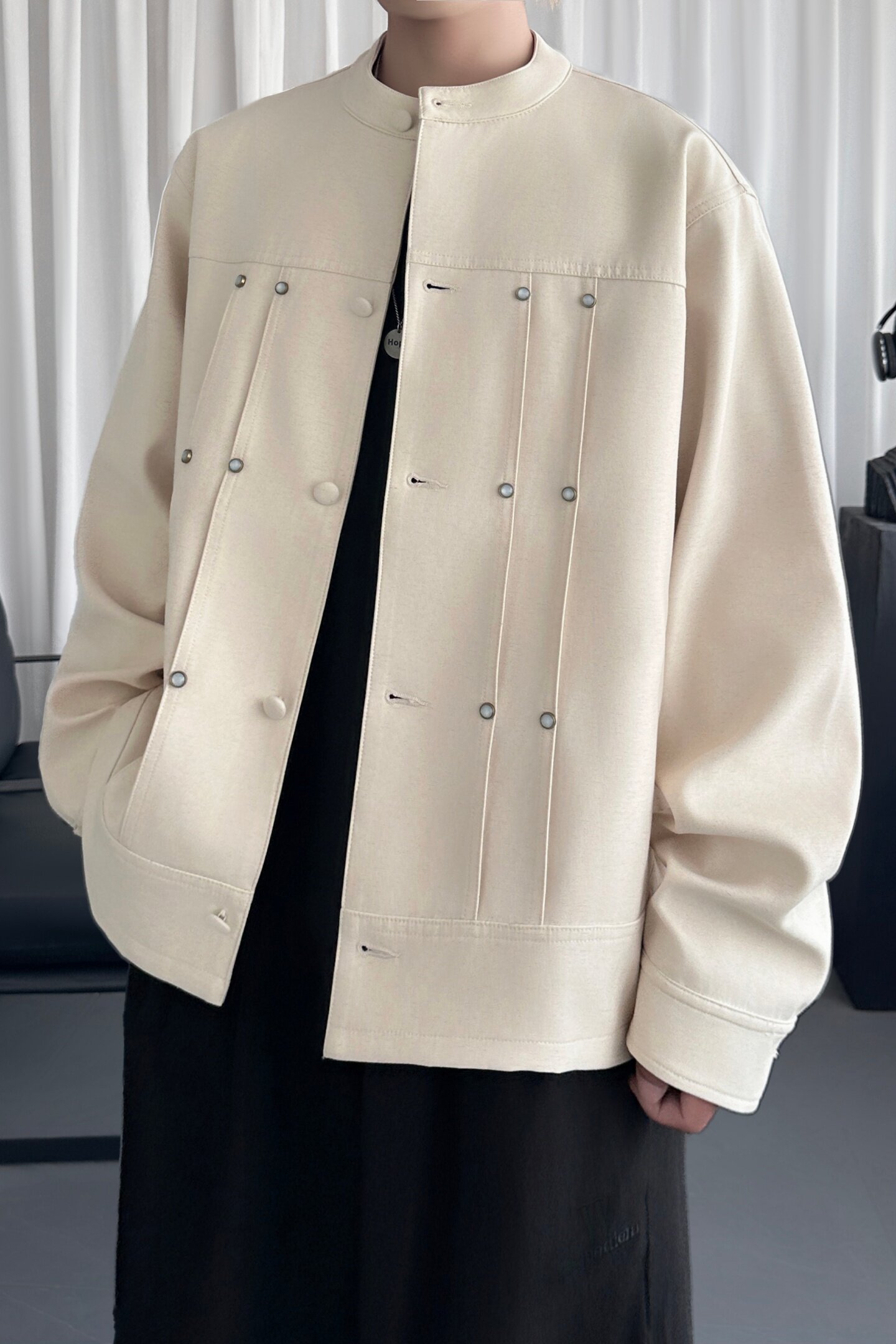 新中式夹克外套男士25秋季新款高级宽松上衣H4302-P98,男装夹克,星座1017
