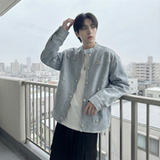 现货2026飞行夹克外套春秋薄款痞帅街头潮牌立领上衣DK568-P118，男装夹克，星座1017