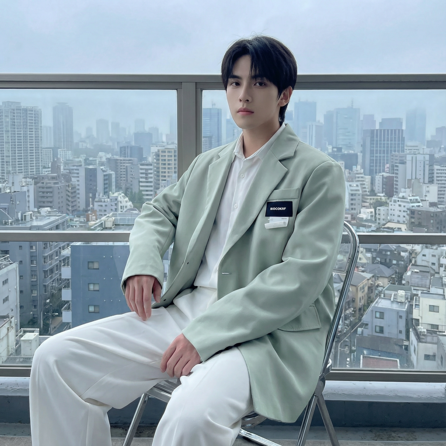 现货休闲西服男春秋宽松大码潮高级感痞帅外套西装JK342-P98，男装西服套装，星座1017