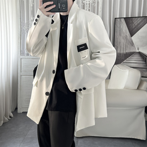 2025秋款西装外套男ins痞帅高级感男装宽松小众西服  F342-P98图片