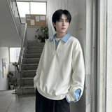 现货春季新款翻领高级感衬衫领上衣长袖卫衣男装潮WY212-P68，男装衬衫，星座1017