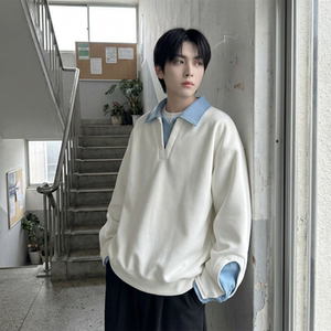 现货 春季新款翻领高级感衬衫领上衣长袖卫衣男装潮 WY212-P68，男装衬衫，星座1017