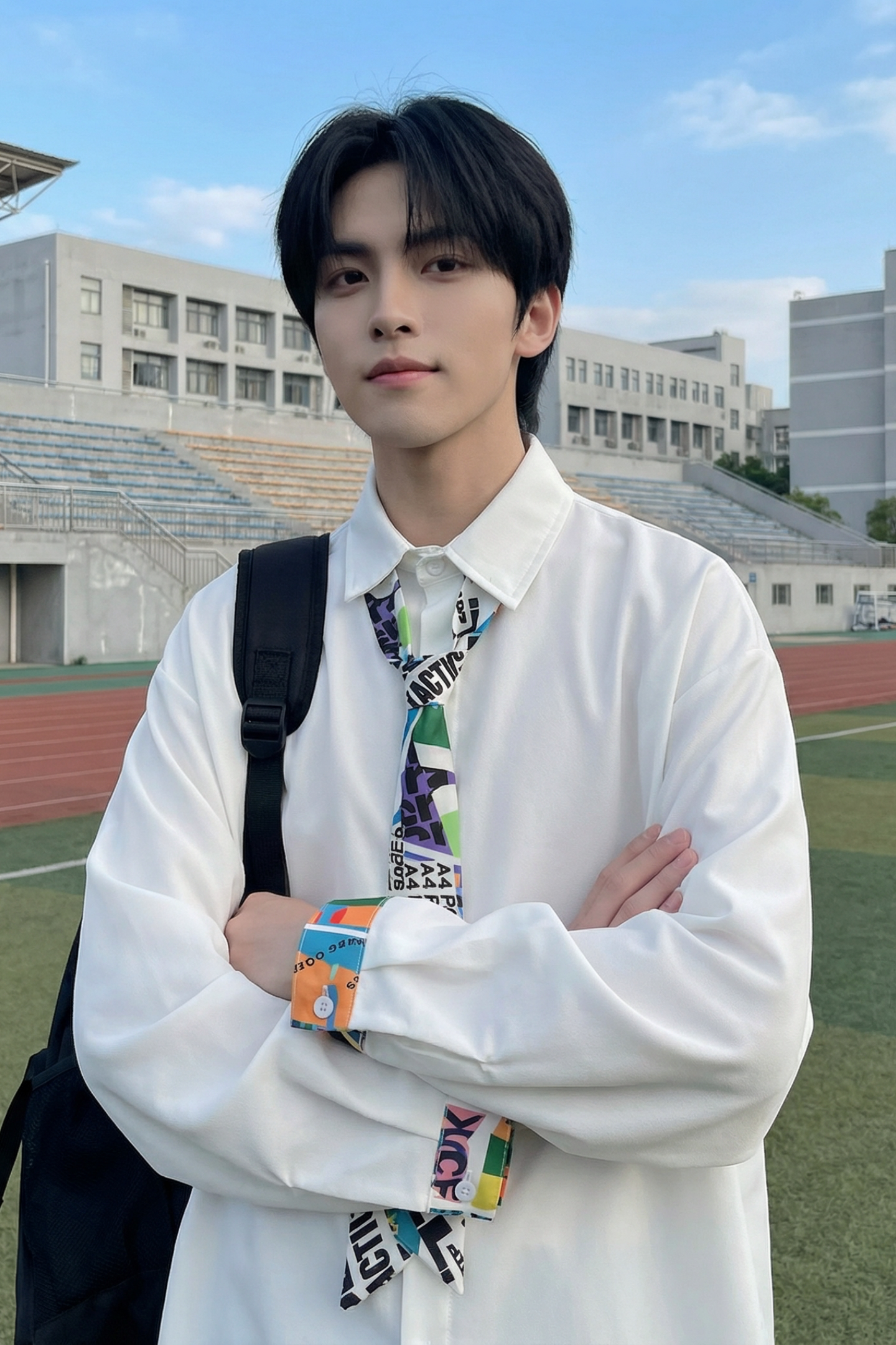 现货长袖衬衫男潮流带领带帅气港风高级感情侣衬衣FA32-P55,男装衬衫,星座1017