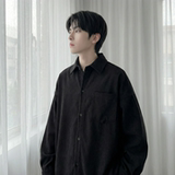 现货灯芯绒高级感长袖衬衫男休闲衬衣外套C963-P48，男装衬衫，星座1017