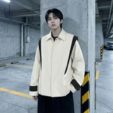 现货新款春季飞肩撞色夹克外套男设计感痞帅上衣JK905-P108，男装夹克，星座1017
