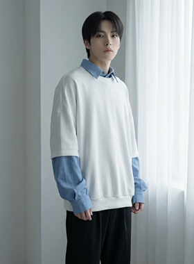 新款现货2026年新款现货堆堆领宽松长袖卫衣CR447-P68