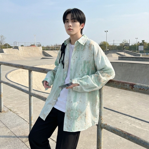 现货男潮ins小众设计感的情侣装衬衣  FC12-P48图片