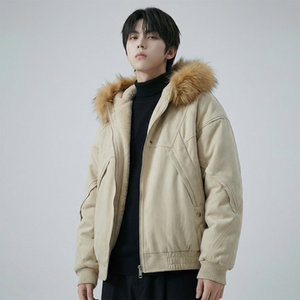 现货 冬季座山雕加绒加厚外套重磅帆布水洗棉服夹克 M3957-P148，男装夹克，星座1017