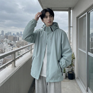 2026春款流行冲锋衣工装连帽美式高街休闲外套 AK03-P68，男装夹克，星座1017