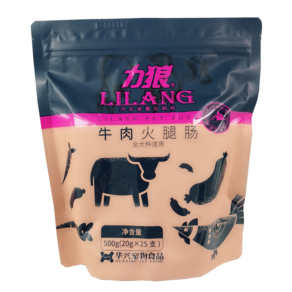 力狼狗狗火腿肠宠物牛肉味500克