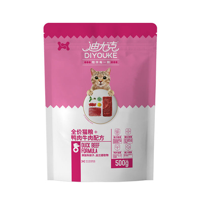 迪尤克猫粮全价猫粮成猫幼猫通用粮高蛋白猫粮天然粮牛肉味猫粮