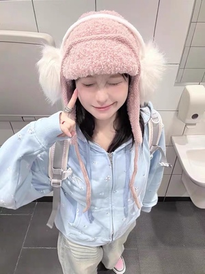 出游雷锋帽女休闲春秋冬