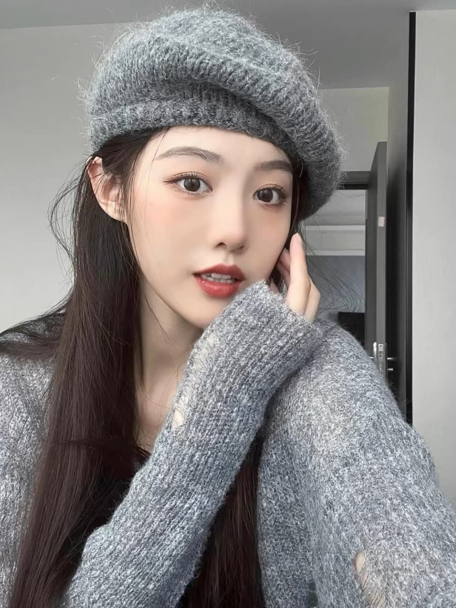 出游贝雷帽女英伦复古春秋