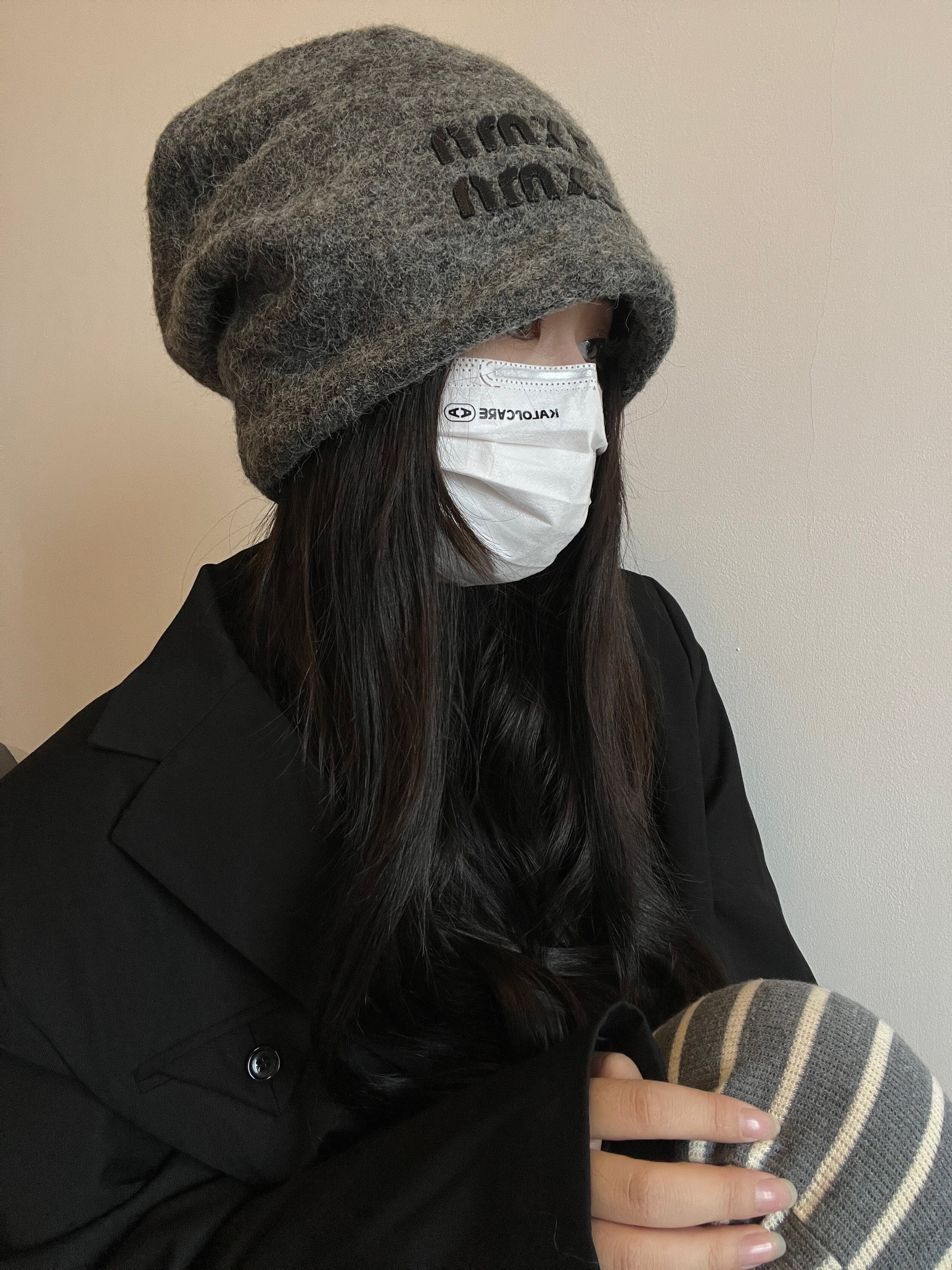 秋冬加绒帽帽子女百搭