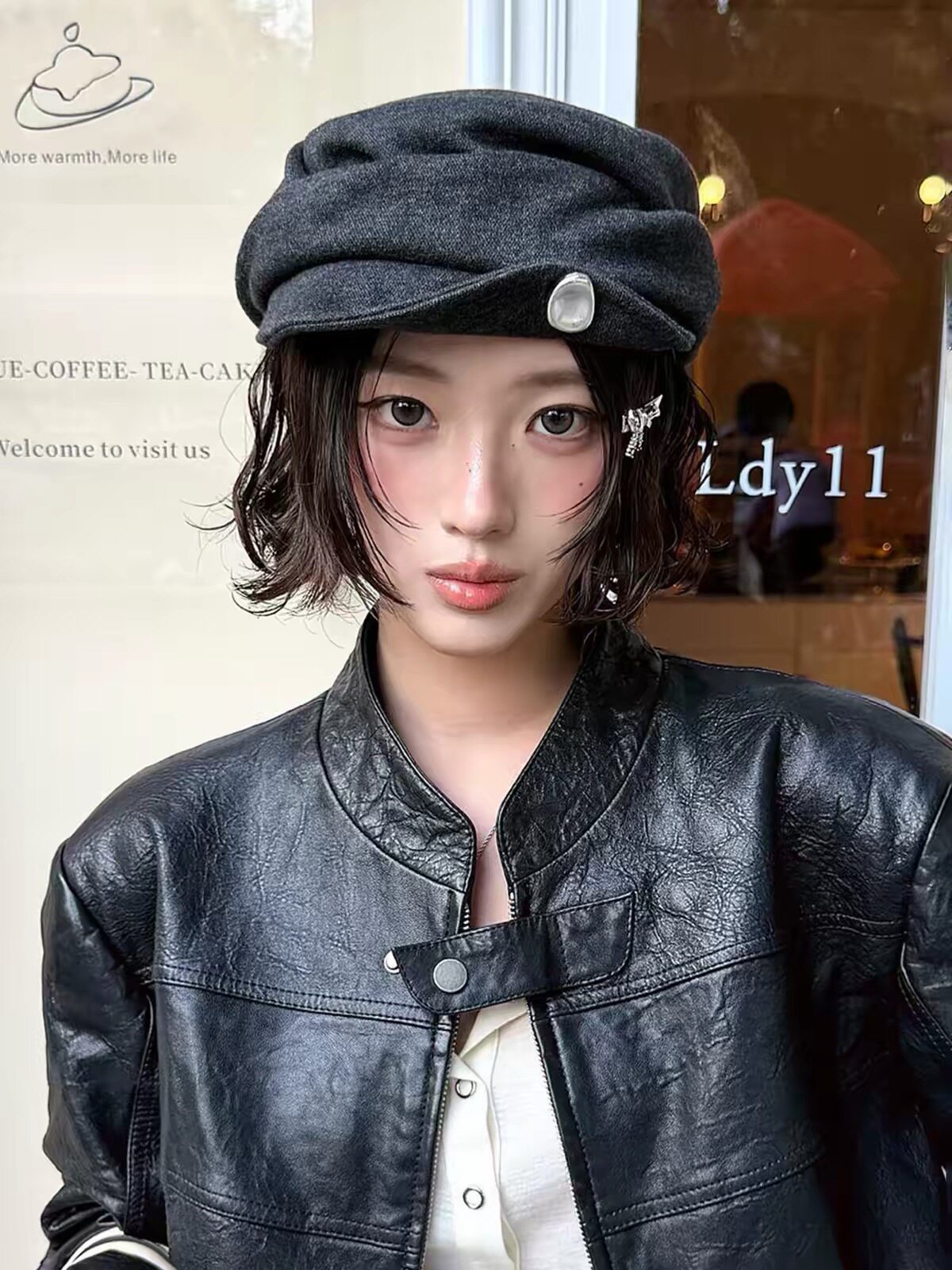 韩版复古褶皱贝雷帽秋季帽子女款文艺百搭画家帽显脸小休闲报童帽