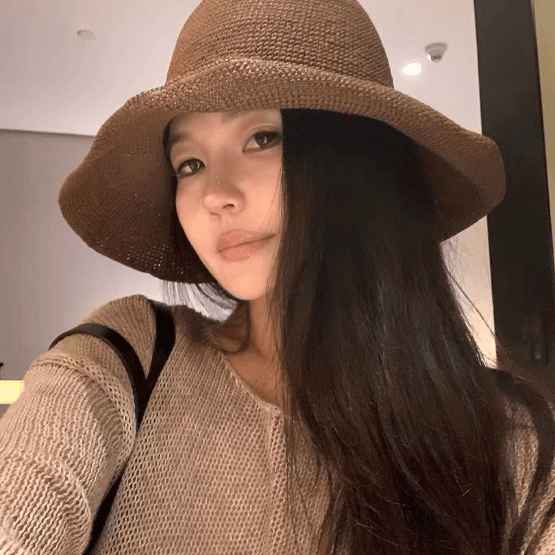 老钱风细草渔夫帽~夏季细钩针编织遮阳帽子草帽外出游可折叠盆帽