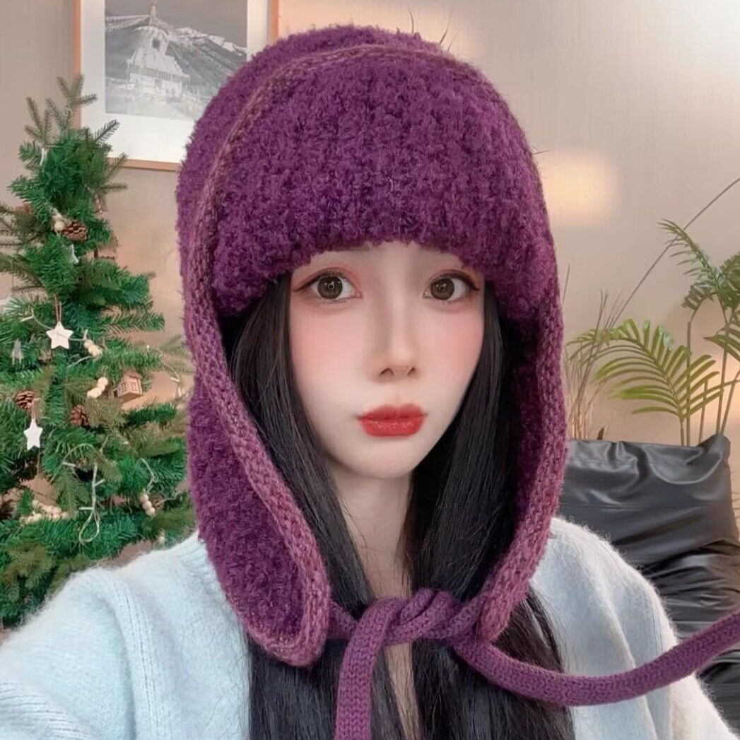 出游毛线帽女休闲春秋冬