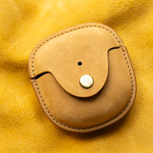 适用于BOSE大鲨真皮蓝牙耳机保护套Bose QC耳机壳 II耳机套二三代皮革卡扣式手工QUIETCOMFORT EARBUDS ⅡI