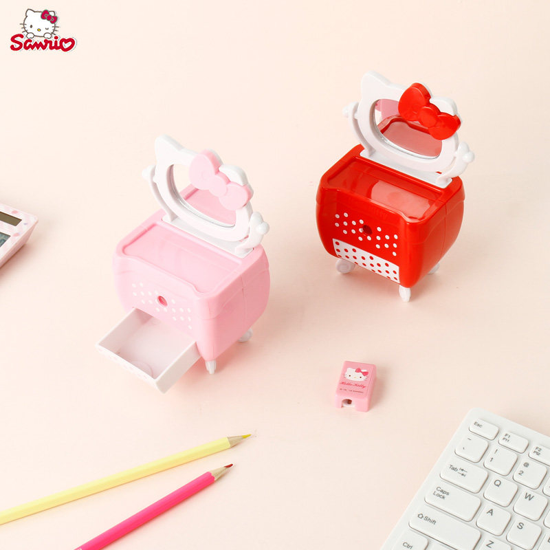 正品Hello Kitty儿童削笔器 小学生梳妆台造型卷笔刀转笔器