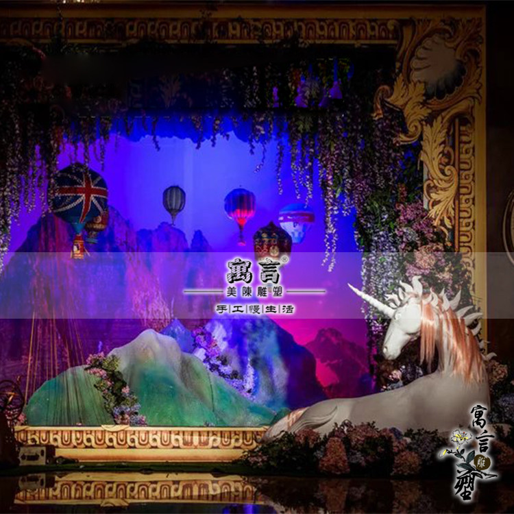 欧式罗马柱拱门婚庆泡雕定做泡沫雕塑婚礼舞台布景假山石头鹅卵石