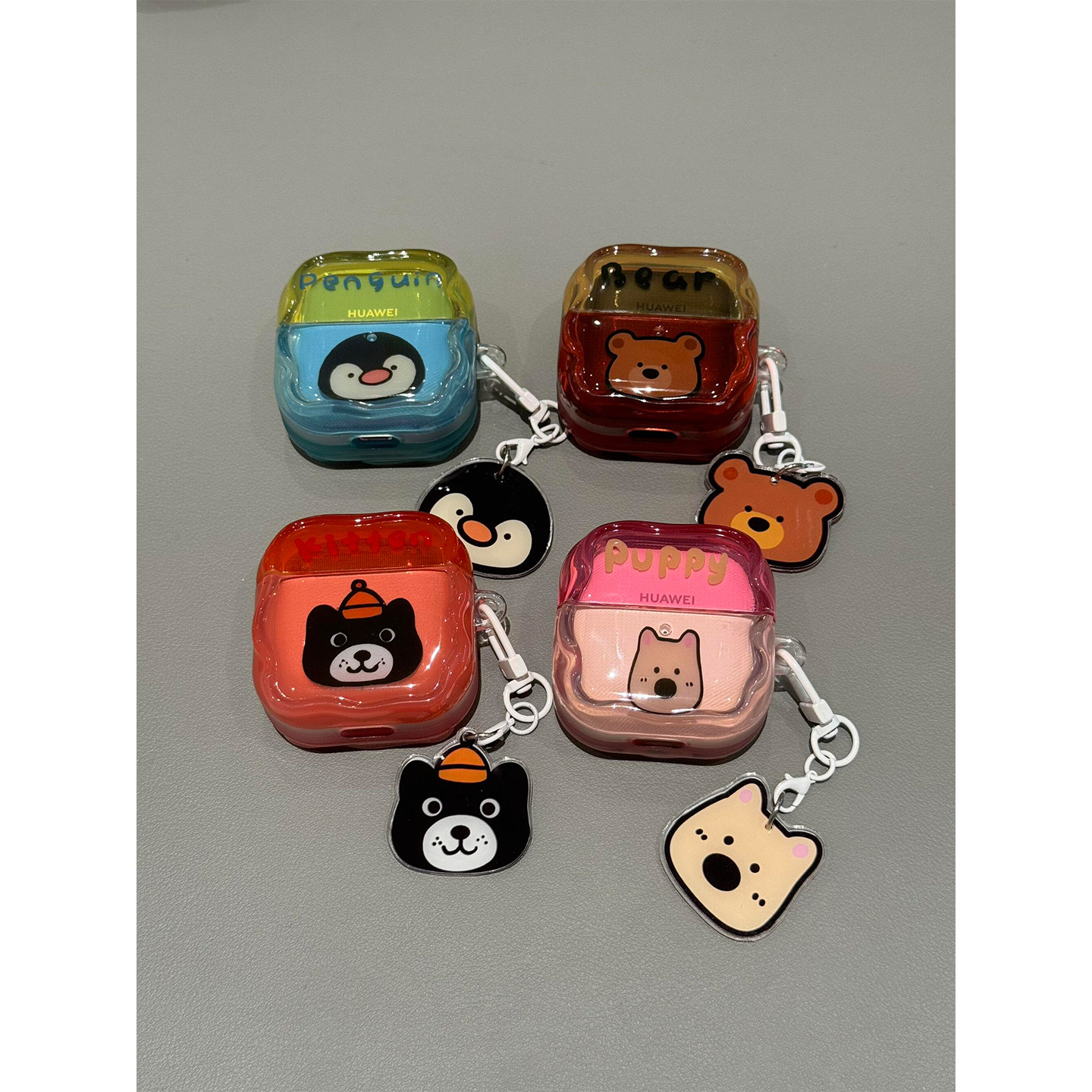 适用于华为 Freeclip2耳夹保护套5i/6i/7i华为 Freeclip蓝牙耳机壳 防摔防刮壳 可爱个性款 果冻色可爱西高地