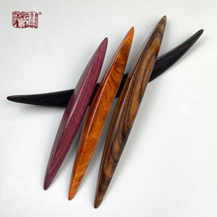 唐三把红贵宝月亮船三棱木簪超稳简约百搭精致盘发法式丸子头