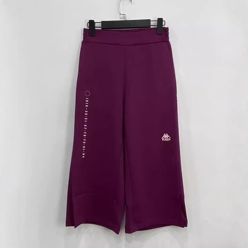 Kappa卡帕女款运动九分裤春秋直筒宽松休闲阔腿卫裤K0822CJ65