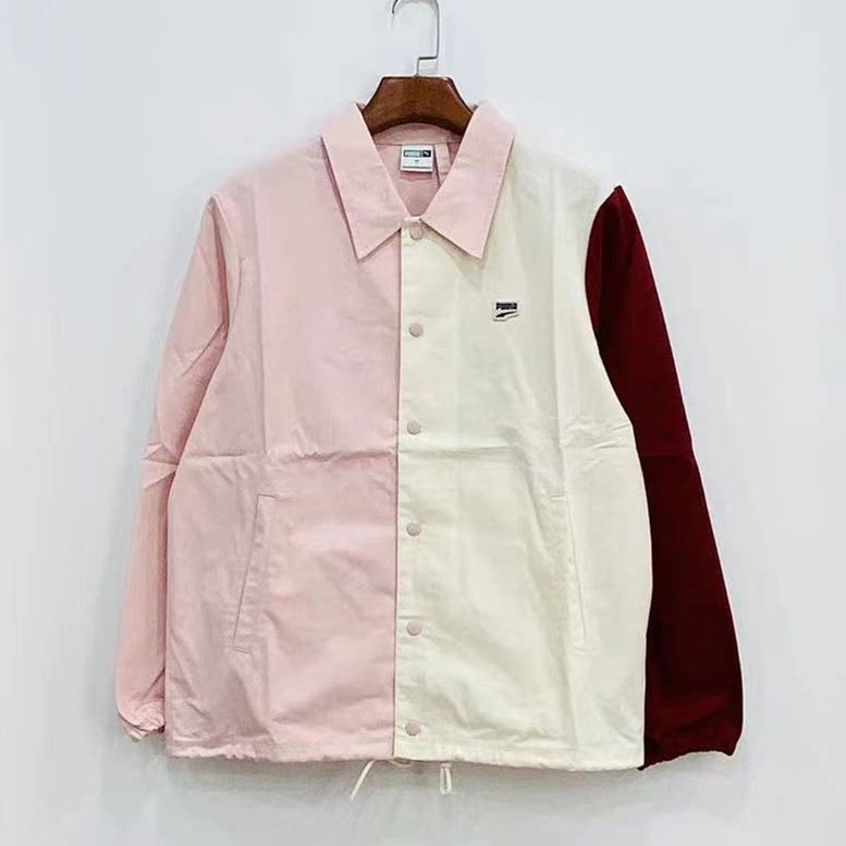 PUMA彪马男子运动服春秋休闲时尚拼色梭织外套翻领衬衫532172-36