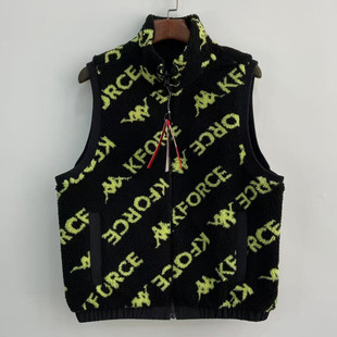 Kappa卡帕秋冬加厚马甲情侣男女同款 两面穿羊羔绒背心K0BY2NN30