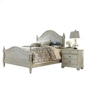 美式 田园卧室高端家具 简约双人床1.5米中式 乡村现代全实木床 欧式