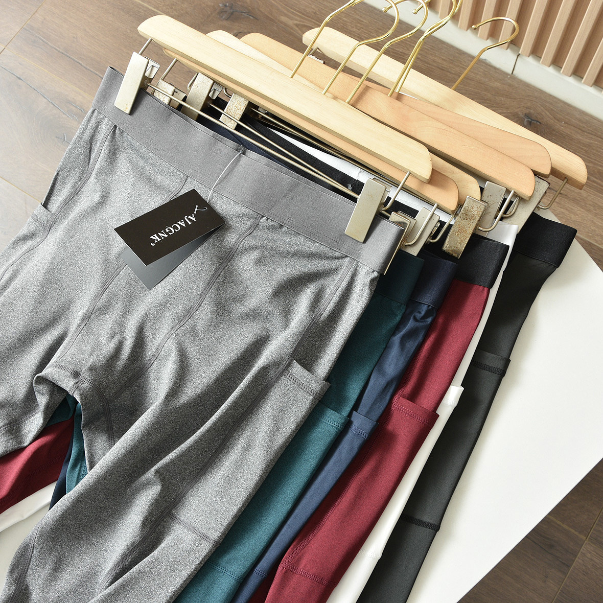 紧身长裤健身服高弹速干透气跑步训练户外运动装备打底裤九分裤潮,男装,休闲裤,淘宝优惠券,粉丝福利购,淘宝优惠卷