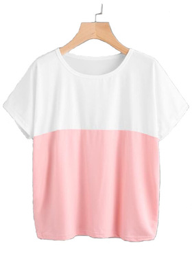 2026 women clothes上衣夏季韩版大码女装宽松蝙蝠衫学生女士短袖