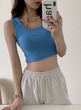 2026 women clothes小吊带螺纹背心女夏季百搭显瘦美背外穿设计感