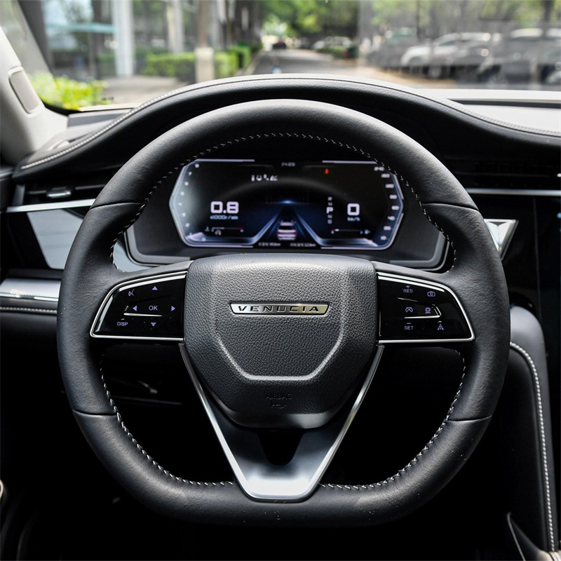 2021款启辰D60plus专用真皮手缝方向盘套T60 T70T90启辰星大V把套