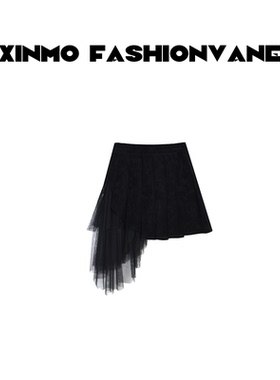 【婉婉】【Lady裙】麂皮不规则遮肉百褶短裤裙C10102501