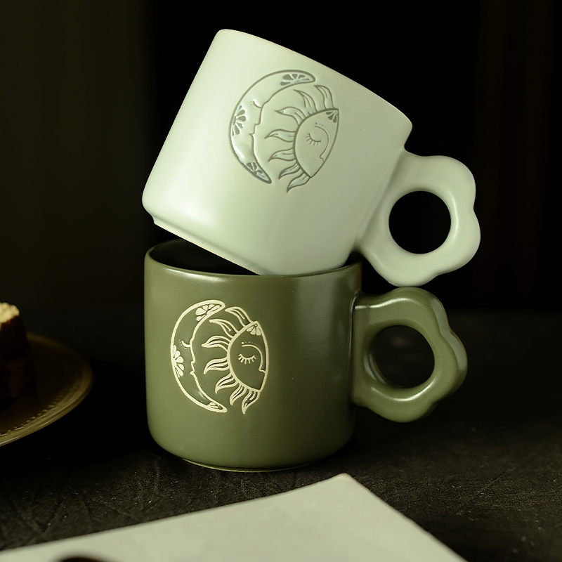 日月同辉马克杯情侣杯对杯