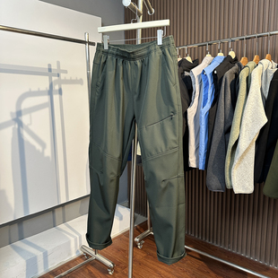 平替款 秋冬户外运动防风防泼水男士保暖加绒加厚软壳裤休闲长裤