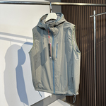 平替款 秋冬户外运动休闲男女保暖连帽无袖棉服轻量化防风棉马甲