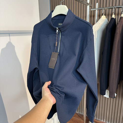 轻奢品牌户外运动纯色卫衣打底衫