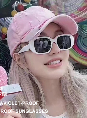 小红书爆款P家短款墨镜女网红同款时尚百搭防紫外线太阳镜SPR17W