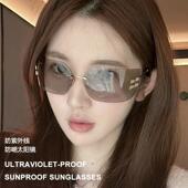 高级感护目防紫外线太阳镜女SMU54Y 英同款 2024新款 无边框墨镜张元