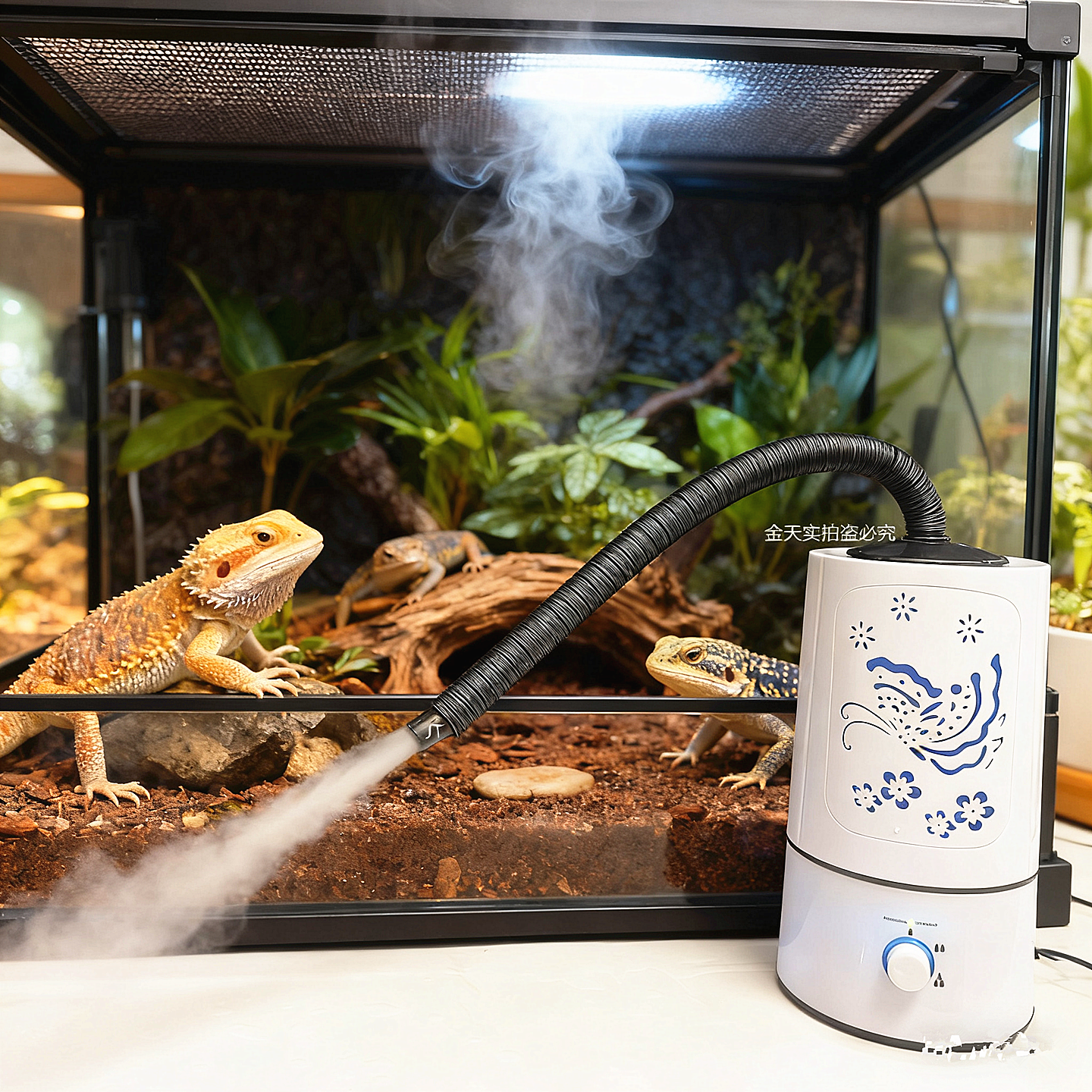 水陆缸爬宠箱加湿器家用大喷雾陆龟蜥蜴寄居蟹花卉蕨类防干燥增湿