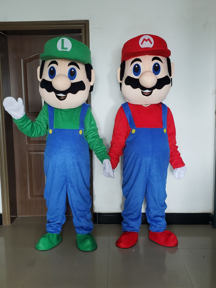 超级玛丽卡通人偶服装厂家直销
