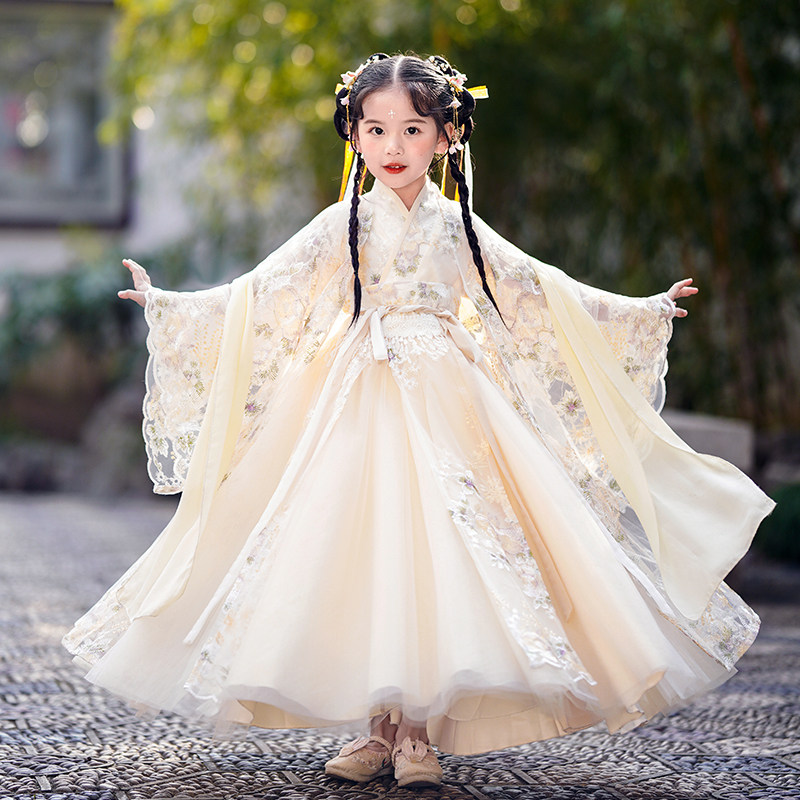 女童汉服春秋款儿童装春装公主连衣裙子洋气2025新款春季古装套装,童装/婴儿装/亲子装,连衣裙,淘宝优惠券,粉丝福利购,淘宝优惠卷