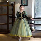 女童公主裙礼服儿童装 加绒 长裙秋冬装 洋气连衣裙子春秋季 2025新款