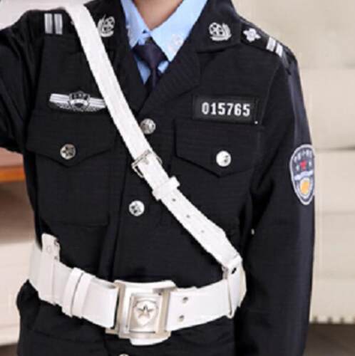 儿童白腰带小孩演出服斜跨